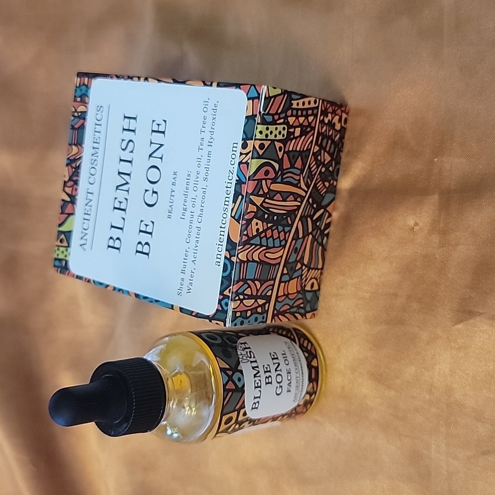 NEW Ancient Cosmetics Blemish Be Gone Duo - Beauty Bar & Face Oil